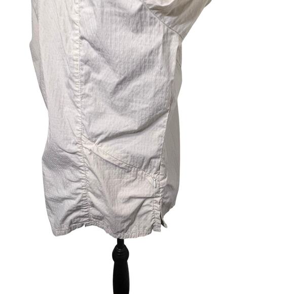 Rei XL Womens UPF Button Snaps Stretchy Long Sleeve Pale Yellow Activewear Shirt - Picture 4 of 13